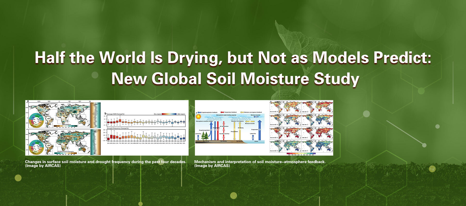 Half the World Is Drying, but Not as Models Predict: New Global Soil Moisture Study